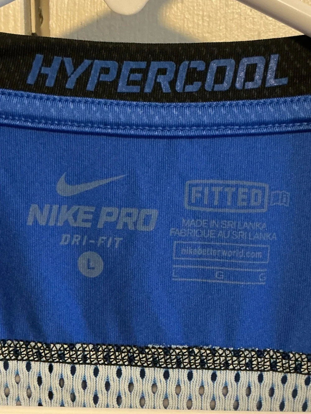 Nike Hypercool Royal Blue Tank Top with Black Swoosh